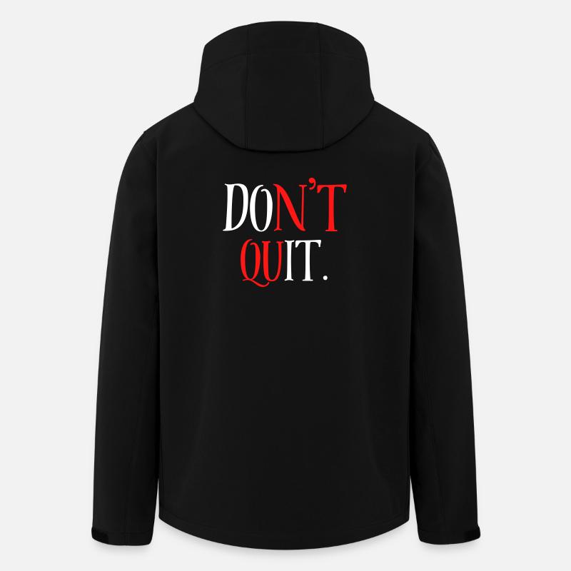 Don’t Quit - Men’s Recycled Softshell Jacket by Stanley/Stella - black