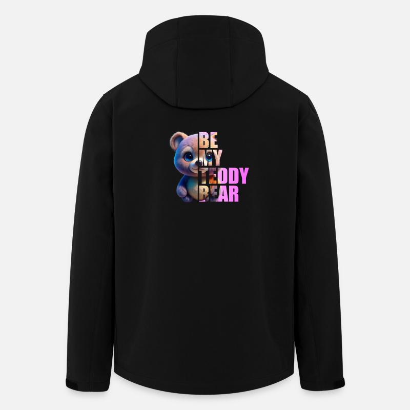 Be my Teddy Bear Design - Veste softshell homme en polyester recyclé Stanley/Stella - noir