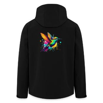 Colibri - Veste softshell homme en polyester recyclé Stanley/Stella - noir - Dos - AI Model Male 185 light (185cm)
