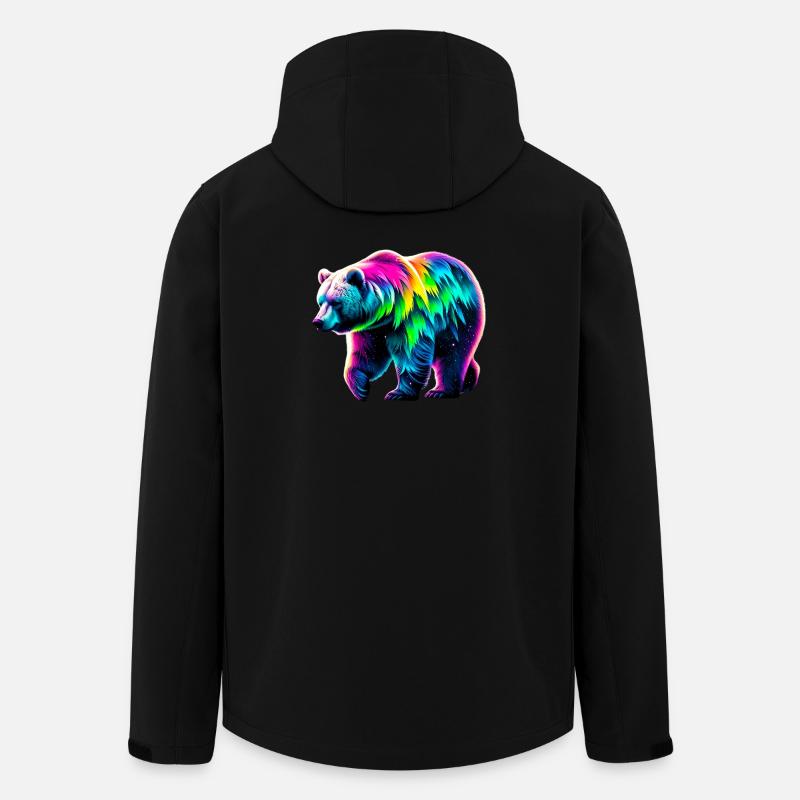 Bär - Recycelte Männer Softshell-Jacke von Stanley/Stella - Schwarz