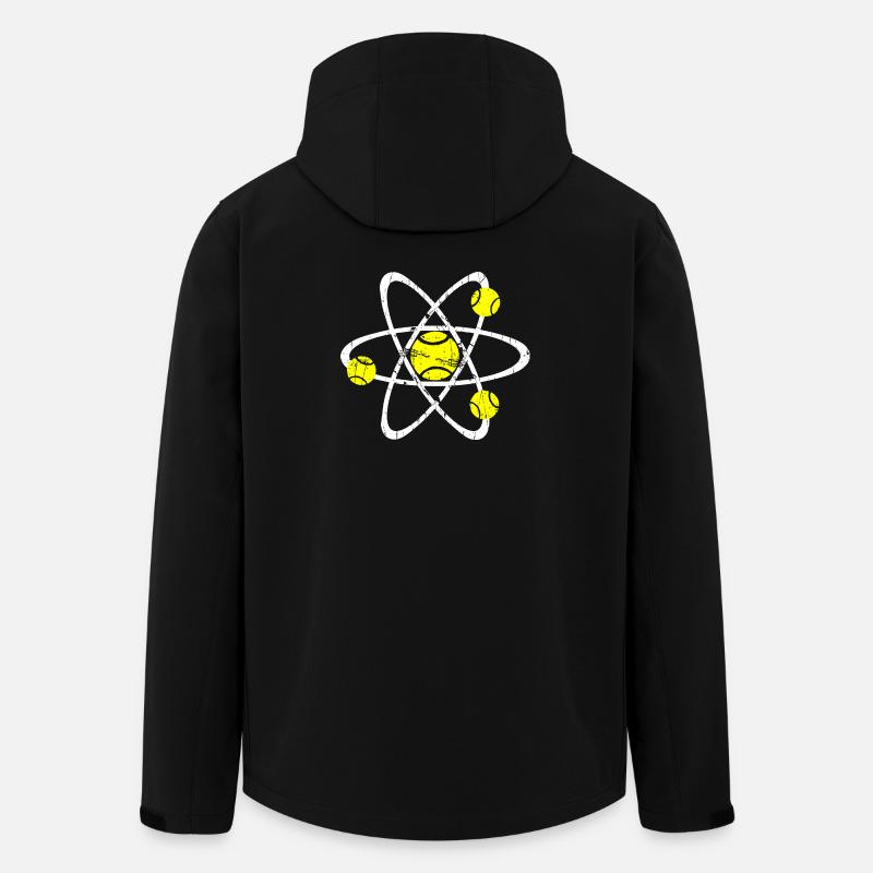 Tennis Physics Shirt white - Men’s Recycled Softshell Jacket by Stanley/Stella - black