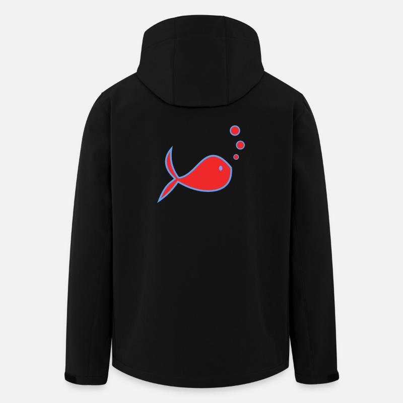 APRIL FOOL. FISH. SARDINE. ANNIVERSARY - Men’s Recycled Softshell Jacket by Stanley/Stella - black