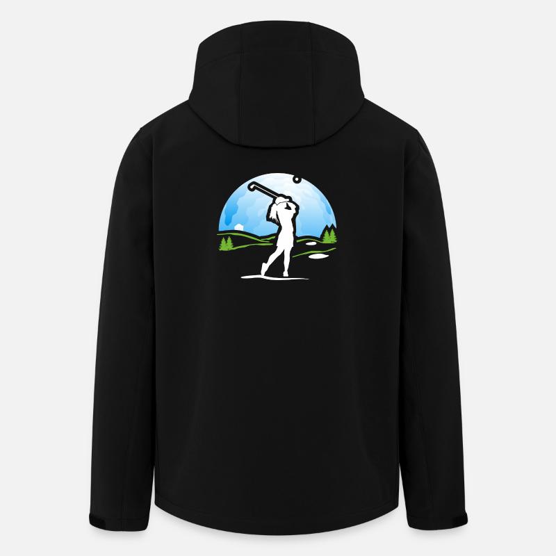 Golfer Golf Golf Shirt Gift - Men’s Recycled Softshell Jacket by Stanley/Stella - black
