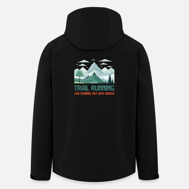Trail Running - Men’s Recycled Softshell Jacket by Stanley/Stella - black