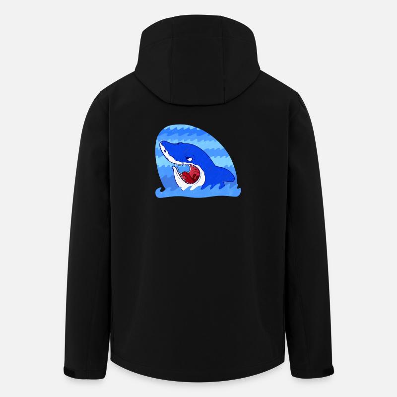 Grim Shark - Recycelte Männer Softshell-Jacke von Stanley/Stella - Schwarz