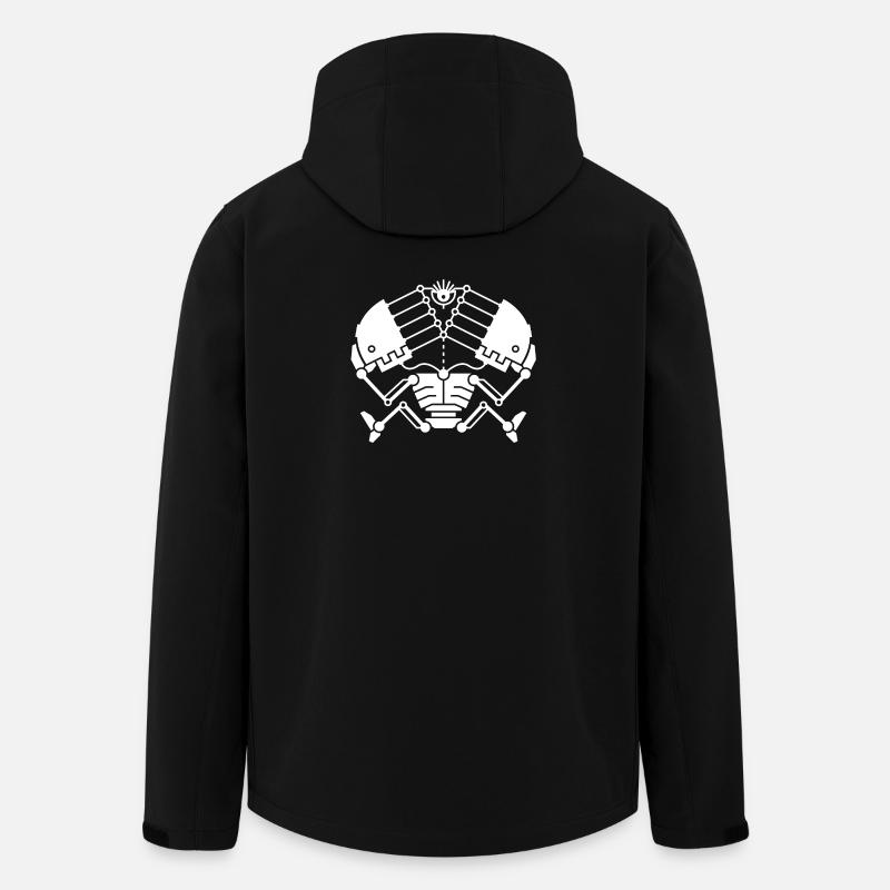 3rd Eye Robotics - weiße Ausführung - Recycelte Männer Softshell-Jacke von Stanley/Stella - Schwarz