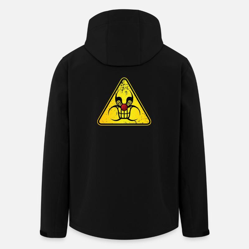 Gefahr Clown - Recycelte Männer Softshell-Jacke von Stanley/Stella - Schwarz