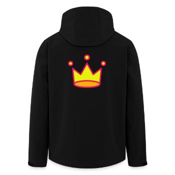 Crown Icon - Men’s Recycled Softshell Jacket by Stanley/Stella - black - Back - AI Model Male 185 light (185cm)