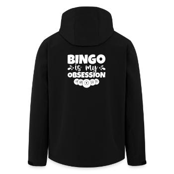 Bingo Player Bingo Is My Obsession Bingo - Recycelte Männer Softshell-Jacke von Stanley/Stella - Schwarz - Hinten - AI Model Male 185 light (185cm)