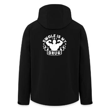Powerlifting Bodybuilder Swole Is My Drug Gym Gift - Recycelte Männer Softshell-Jacke von Stanley/Stella - Schwarz - Hinten - AI Model Male 185 light (185cm)