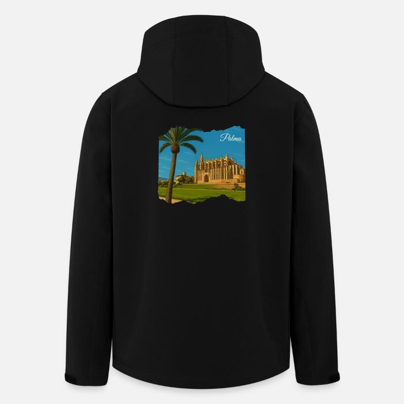 Mallorca Palma Kathedrale - Recycelte Männer Softshell-Jacke von Stanley/Stella - Schwarz