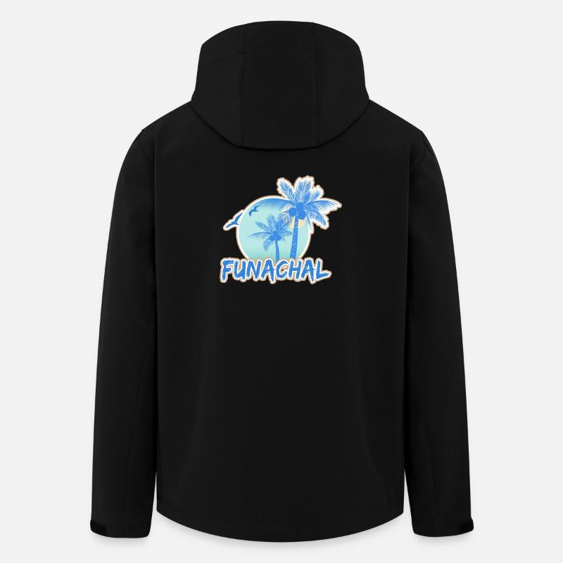 Urlaub Funachal - Recycelte Männer Softshell-Jacke von Stanley/Stella - Schwarz