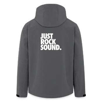 Nur Rock-Sound - Recycelte Männer Softshell-Jacke von Stanley/Stella - Anthrazit - Hinten - AI Model Male 185 light (185cm)