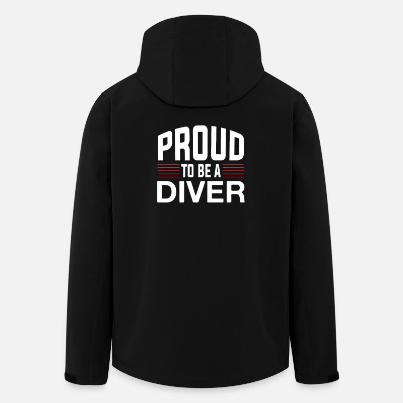 Proud Diver - Recycelte Männer Softshell-Jacke von Stanley/Stella - Schwarz