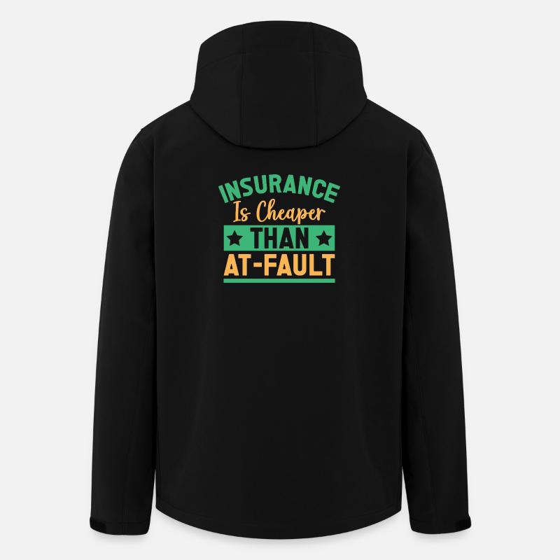 Insurance Agent Cheaper Than At-Fault - Recycelte Männer Softshell-Jacke von Stanley/Stella - Schwarz