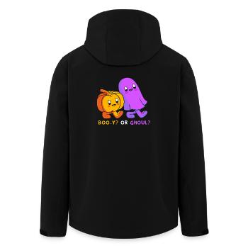 Halloween Gender Reveal - Recycelte Männer Softshell-Jacke von Stanley/Stella - Schwarz - Hinten - AI Model Male 185 light (185cm)