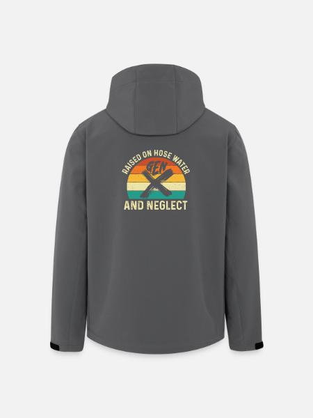 Generasjon X oppvokst med vannslange og forsømmelseshumor - Softshelljakke herre i resirkulert polyester Stanley/Stella - svart