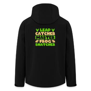 Frog Catcher Leap Catcher Master Snatcher Frog - Recycelte Männer Softshell-Jacke von Stanley/Stella - Schwarz - Hinten - AI Model Male 185 light (185cm)