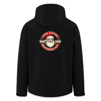 Santa Claus Sighting Investigation Unit Lusti - Men’s Recycled Softshell Jacket by Stanley/Stella - black - Back - AI Model Male 185 light (185cm)