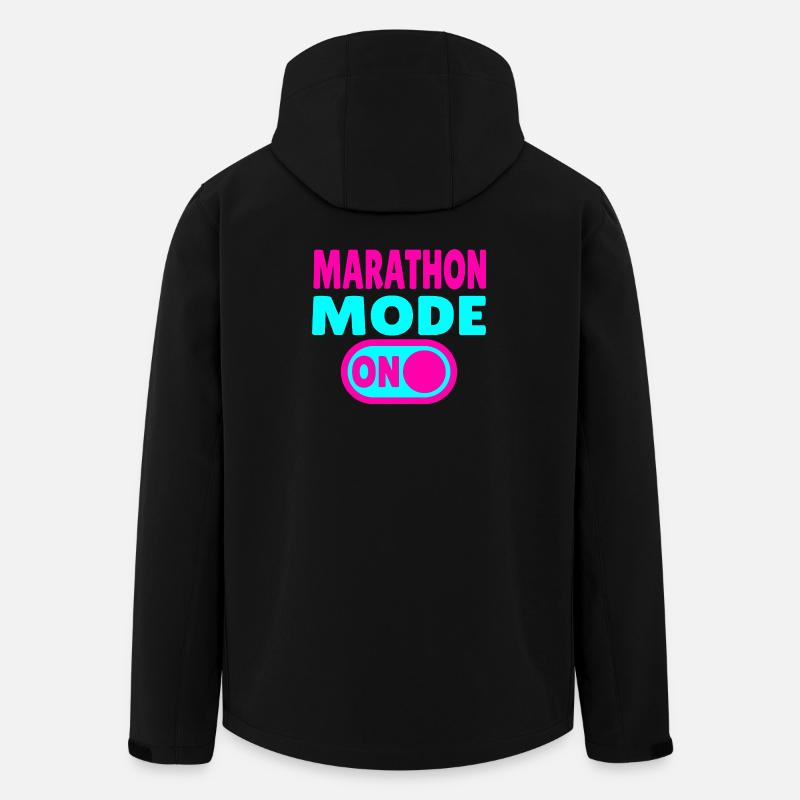 Mode marathon activé – Courir avec passion - Veste softshell homme en polyester recyclé Stanley/Stella - noir