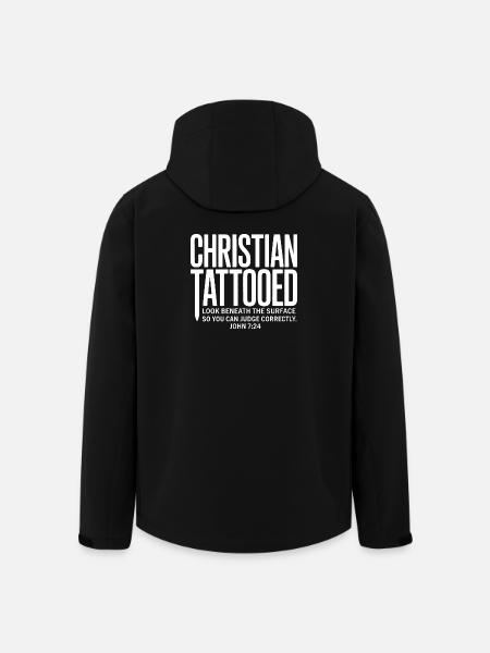 Christian tattoo look under surface - Men’s Recycled Softshell Jacket by Stanley/Stella - black