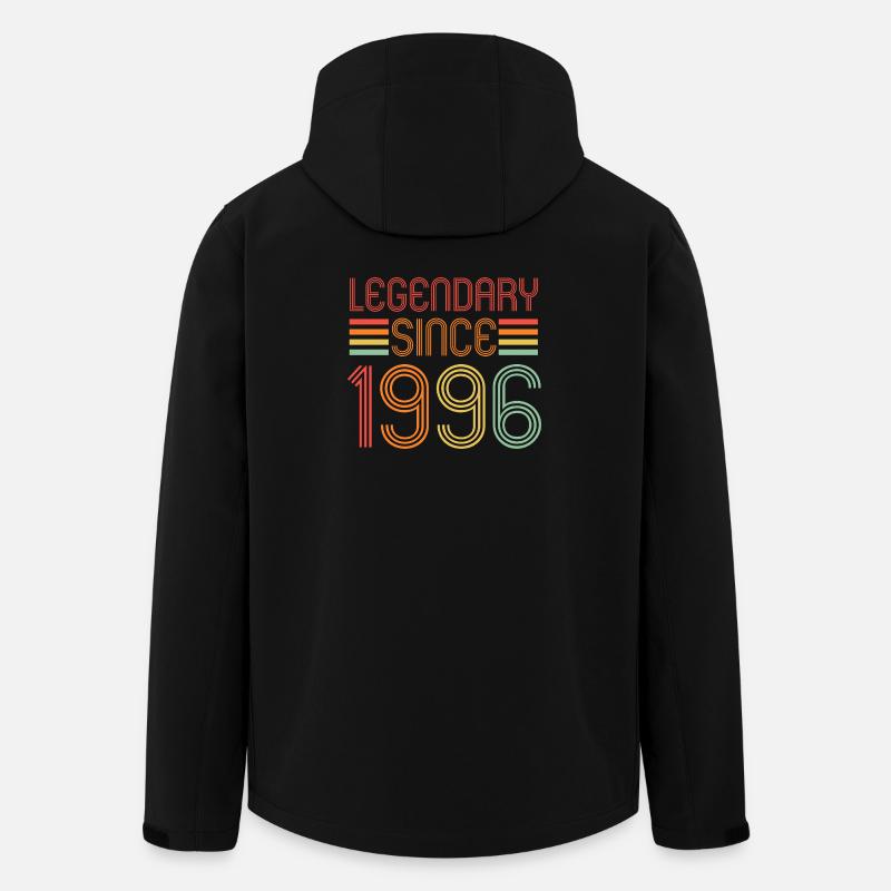 Legendary since 1996, Retro, Birthday - Men’s Recycled Softshell Jacket by Stanley/Stella - black