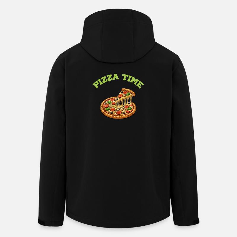 Pizza Time  - Recycelte Männer Softshell-Jacke von Stanley/Stella - Schwarz