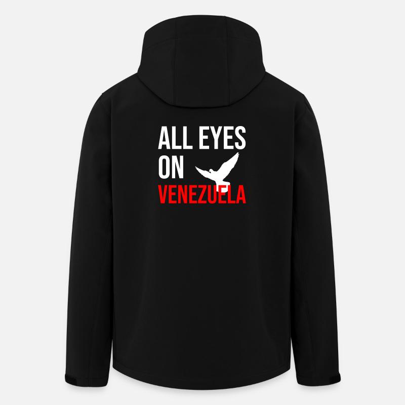 All Eyes On Venezuela - Men’s Recycled Softshell Jacket by Stanley/Stella - black