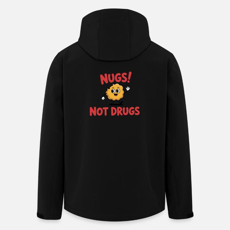 Pépites, pas de drogue - T-shirt drôle - Veste softshell homme en polyester recyclé Stanley/Stella - noir