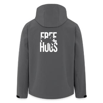 Free Hugs Wrestling – Funny MMA Grappling Gear - Recycelte Männer Softshell-Jacke von Stanley/Stella - Anthrazit - Hinten - AI Model Male 185 light (185cm)