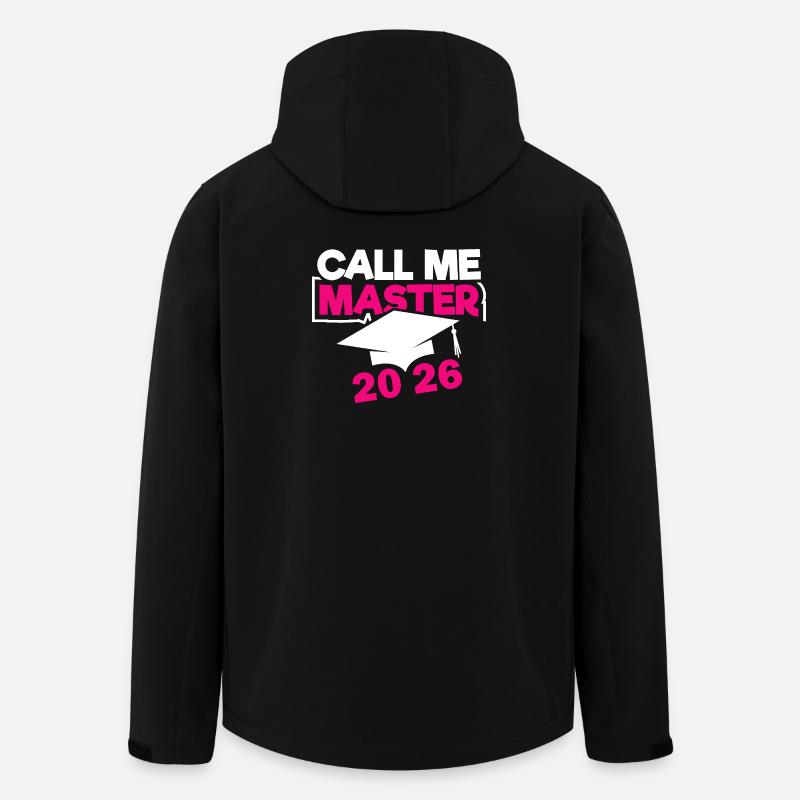 Master 2026 Diplôme - Veste softshell homme en polyester recyclé Stanley/Stella - noir