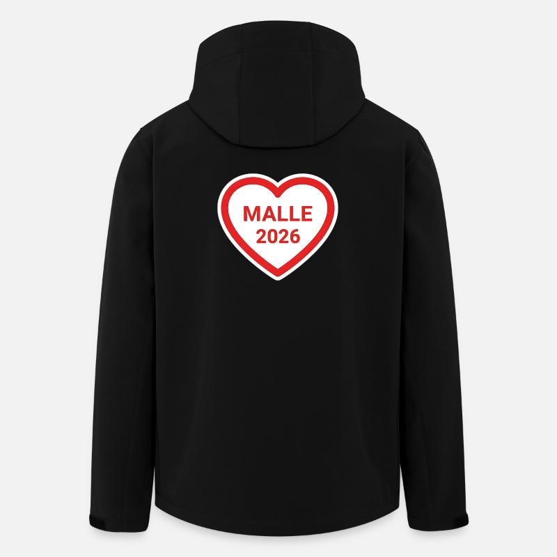 Heart logo MALLE 2026 - Men’s Recycled Softshell Jacket by Stanley/Stella - black