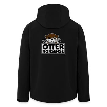 Otter Nonsense Lustig Wortspiel Otter Liebe Spruch - Recycelte Männer Softshell-Jacke von Stanley/Stella - Schwarz - Hinten - AI Model Male 185 light (185cm)