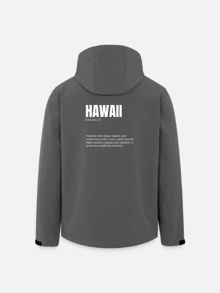 Hawaii Pride Sprache - Recycelte Männer Softshell-Jacke von Stanley/Stella - Schwarz