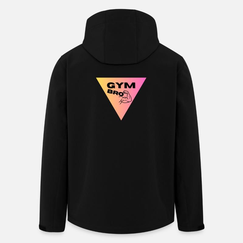  Muskel-Logo Triangel - Recycelte Männer Softshell-Jacke von Stanley/Stella - Schwarz