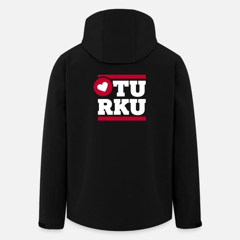 Ich liebe Turku City Pride - Recycelte Männer Softshell-Jacke von Stanley/Stella - Schwarz