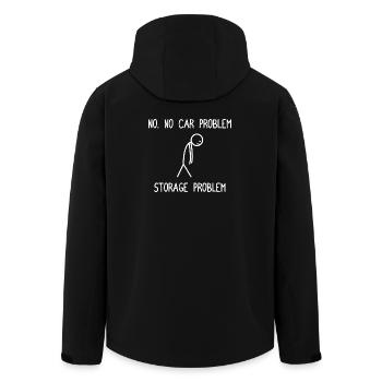 No. No car Problem Car lover car guy mechanic - Recycelte Männer Softshell-Jacke von Stanley/Stella - Schwarz - Hinten - AI Model Male 185 light (185cm)