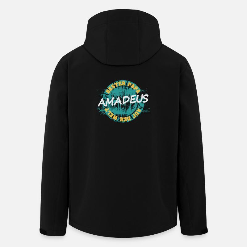Vater Amadeus - Recycelte Männer Softshell-Jacke von Stanley/Stella - Schwarz