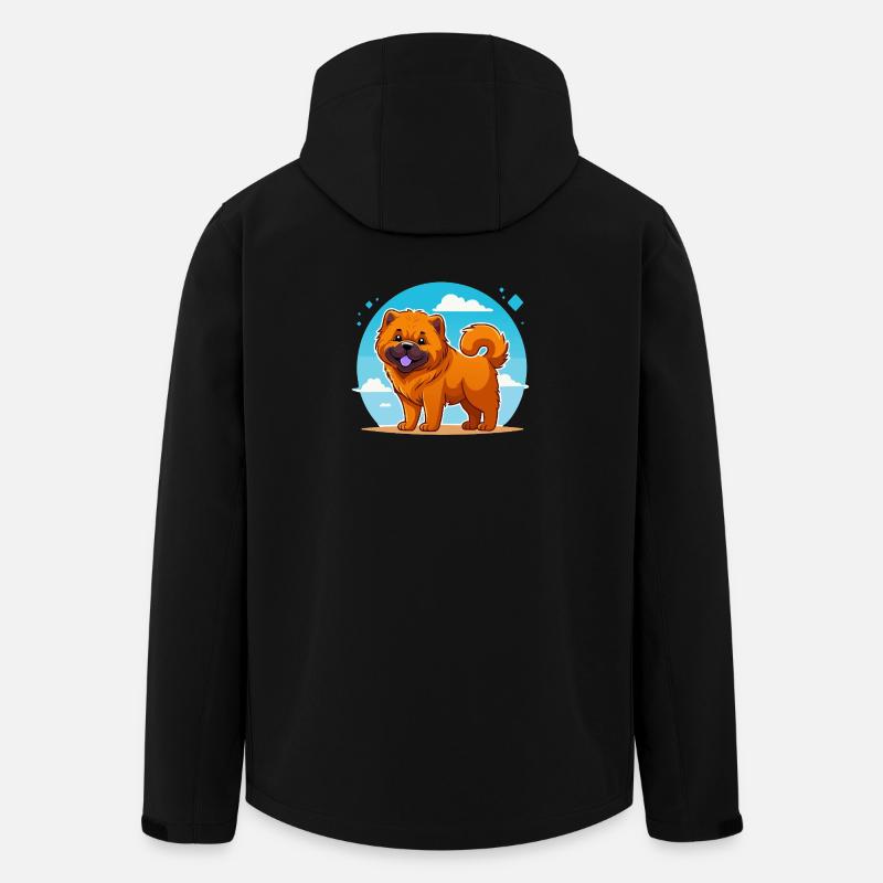 Chow-Chow (Comic) - Recycelte Männer Softshell-Jacke von Stanley/Stella - Schwarz