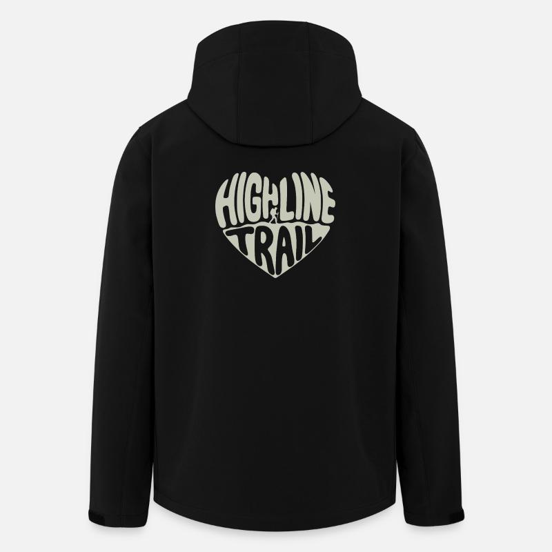 Cœur du sentier Highline - Veste softshell homme en polyester recyclé Stanley/Stella - noir