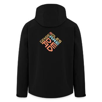 Gender Roles Are Dead Statement Freedom Saying - Men’s Recycled Softshell Jacket by Stanley/Stella - black - Back - AI Model Male 185 light (185cm)