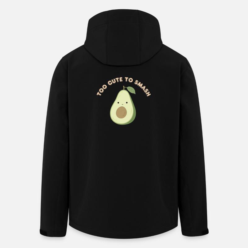 Avocado Cute to Smash - Recycelte Männer Softshell-Jacke von Stanley/Stella - Schwarz