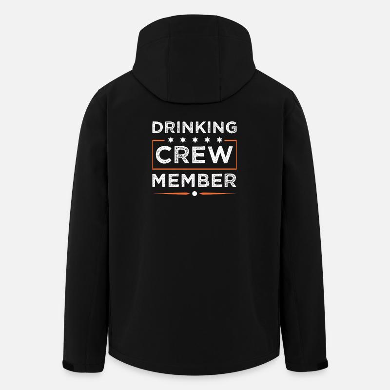 Drinking Crew - Men’s Recycled Softshell Jacket by Stanley/Stella - black