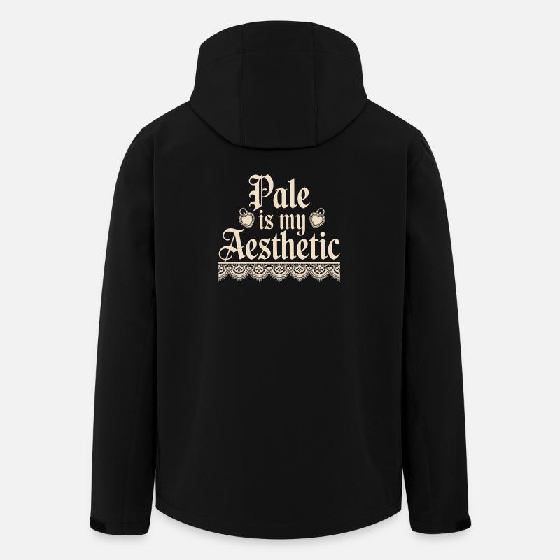 Pale Aesthetic Lace Typography - Men’s Recycled Softshell Jacket by Stanley/Stella - black