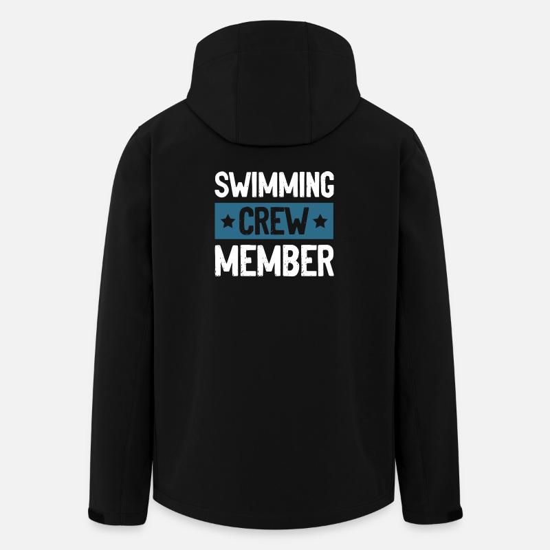 Équipe de natation - Veste softshell homme en polyester recyclé Stanley/Stella - noir