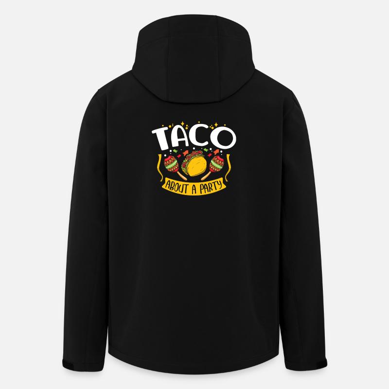 Taco About a Party Tacos - Men’s Recycled Softshell Jacket by Stanley/Stella - black