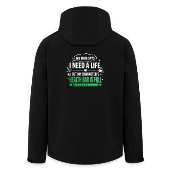 Jeu complet dans la barre de santé - Veste softshell homme en polyester recyclé Stanley/Stella - noir - Dos - AI Model Male 185 light (185cm)