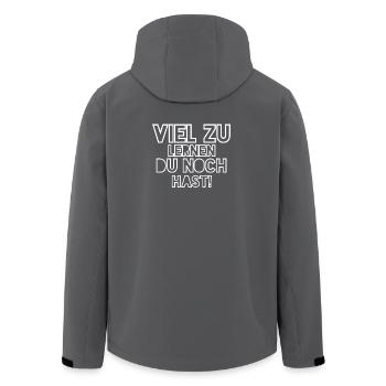 You still have a lot to learn! - Men’s Recycled Softshell Jacket by Stanley/Stella - anthracite - Back - AI Model Male 185 light (185cm)