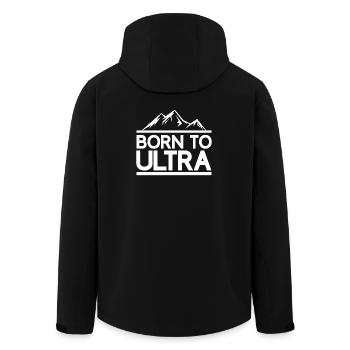 Geboren für Ultra Running - Recycelte Männer Softshell-Jacke von Stanley/Stella - Schwarz - Hinten - AI Model Male 185 light (185cm)