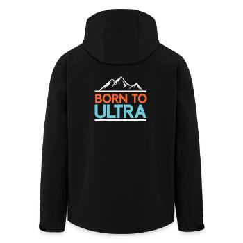 Né pour Ultra Running - Veste softshell homme en polyester recyclé Stanley/Stella - noir - Dos - AI Model Male 185 light (185cm)